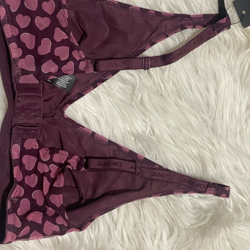 DKNY Heart Mesh High Apex Bralette - Picture 3 of 9